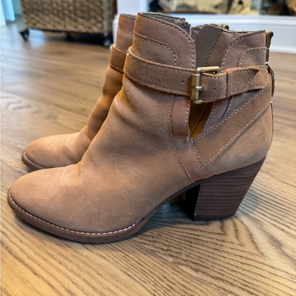 Sam Edelman Suede Ankle Boots with Buckle - Picture 3 of 5